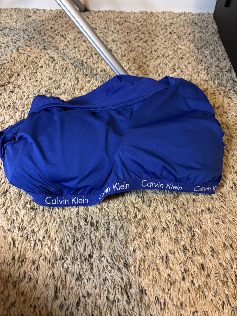 Calvin Klein Women’s 14 Royal Blue One Piece Swimsuit Ruched Tummy Control - Picture 10 of 12